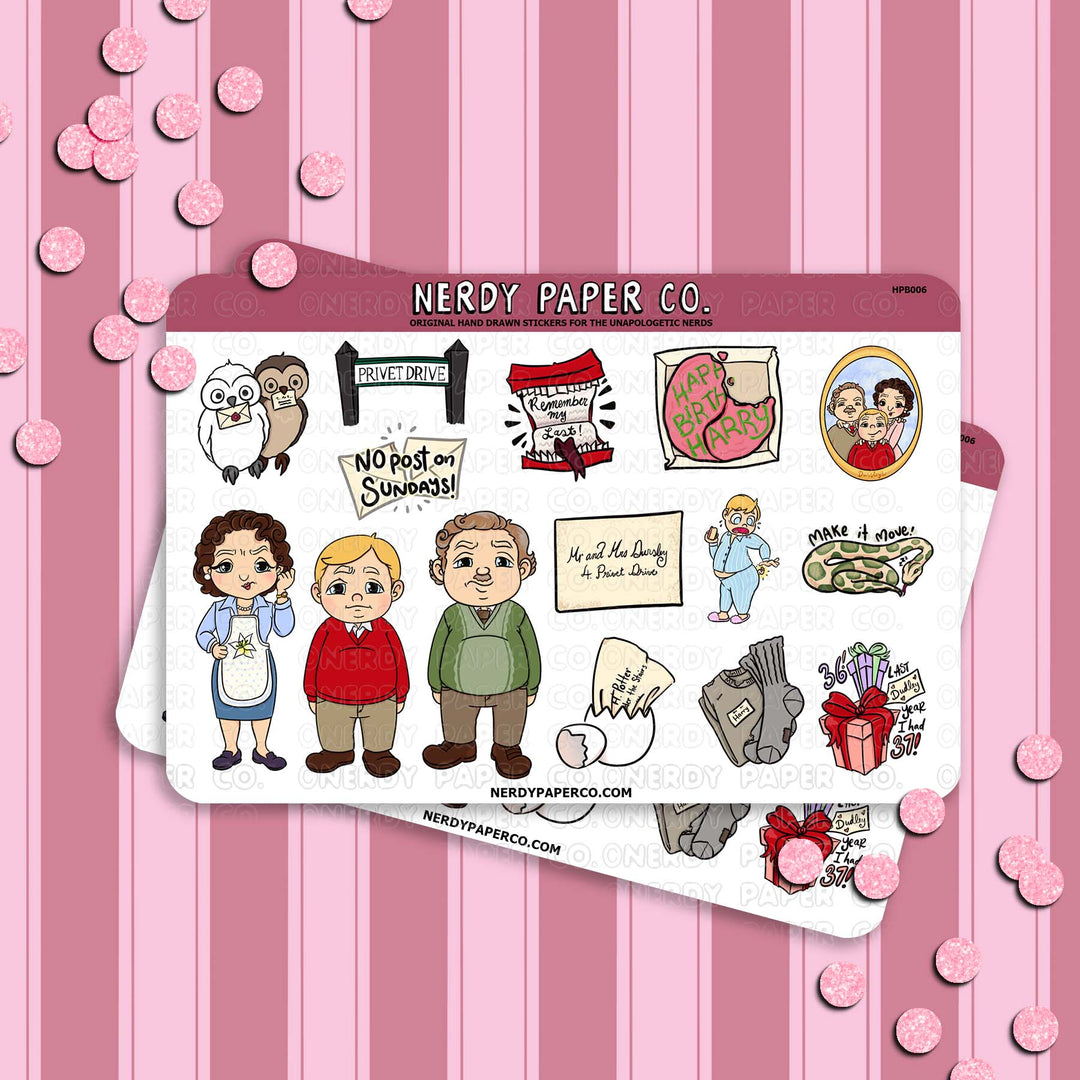 The Bitter Family | Buddy Sampler - Hand Drawn Stickers - HPB006