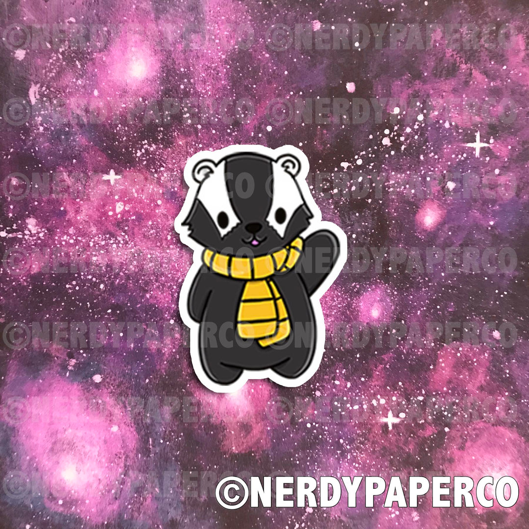 HUFFLEBADGER - Hand Drawn Die Cut