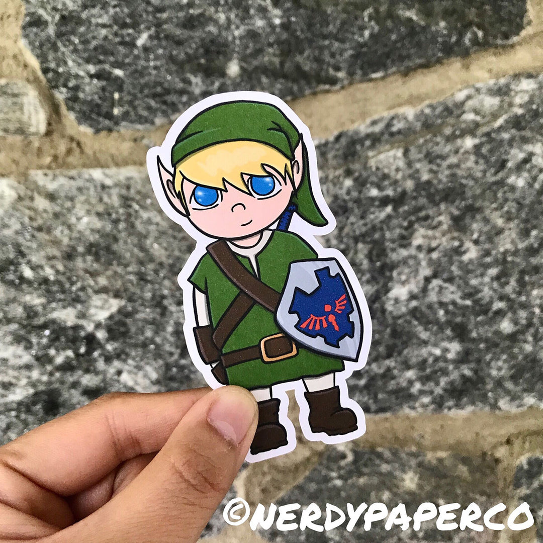 LINK DIE CUT- Hand Drawn Zelda- Inspired Planner Die Cut