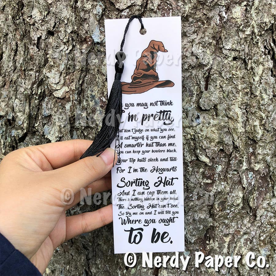 MAGICAL HAT BOOKMARK | Hand Drawn Wizard Beaded Bookmark