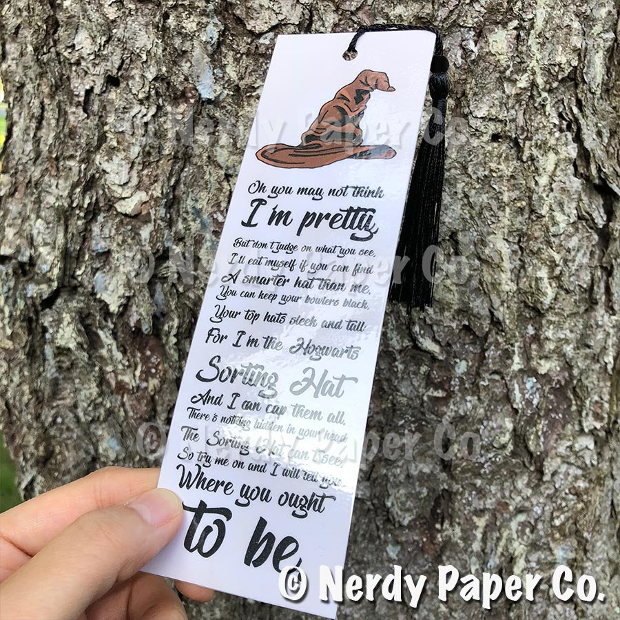 MAGICAL HAT BOOKMARK | Hand Drawn Wizard Beaded Bookmark