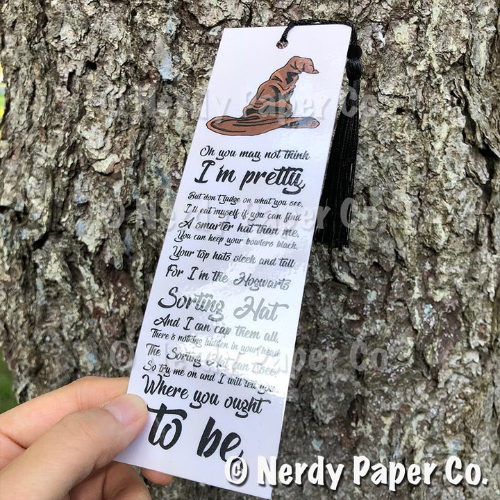 MAGICAL HAT BOOKMARK | Hand Drawn Wizard Beaded Bookmark