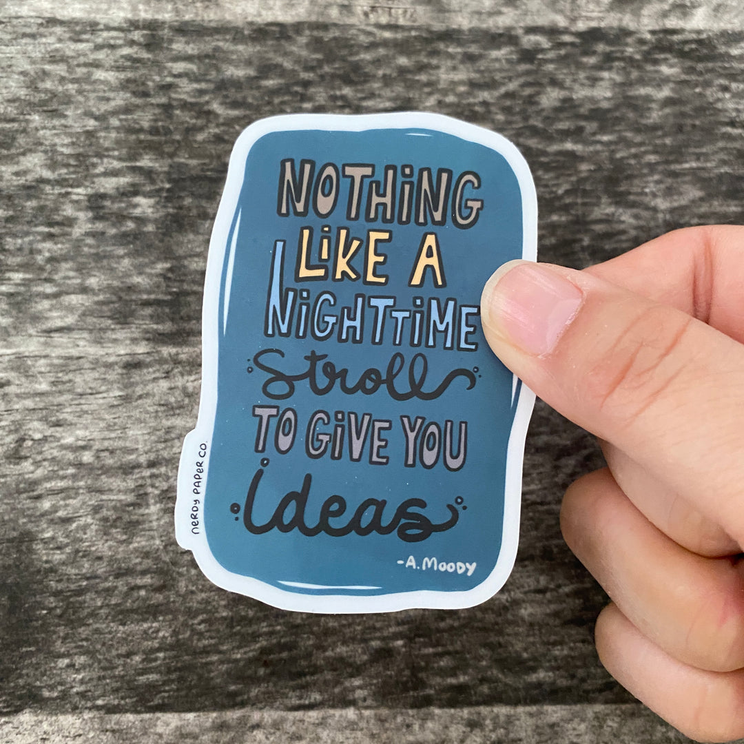 Moody Wizard's Advice - Hand Drawn Waterproof Vinyl Sticker