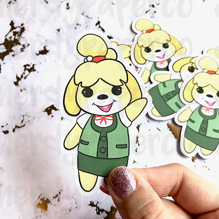 ISABELLE ANIMAL CROSSING - Hand Drawn Die Cut