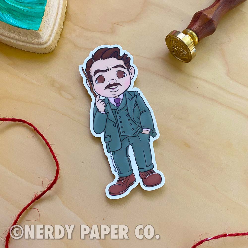 The Baker's got a Wand - Hand Drawn Waterproof Vinyl Sticker