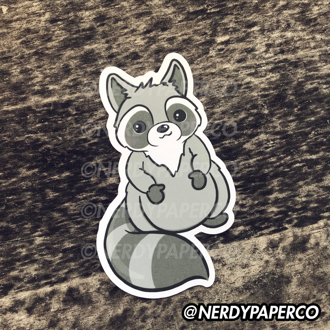 JINI THE RACCOON - Hand Drawn Planner Die Cut