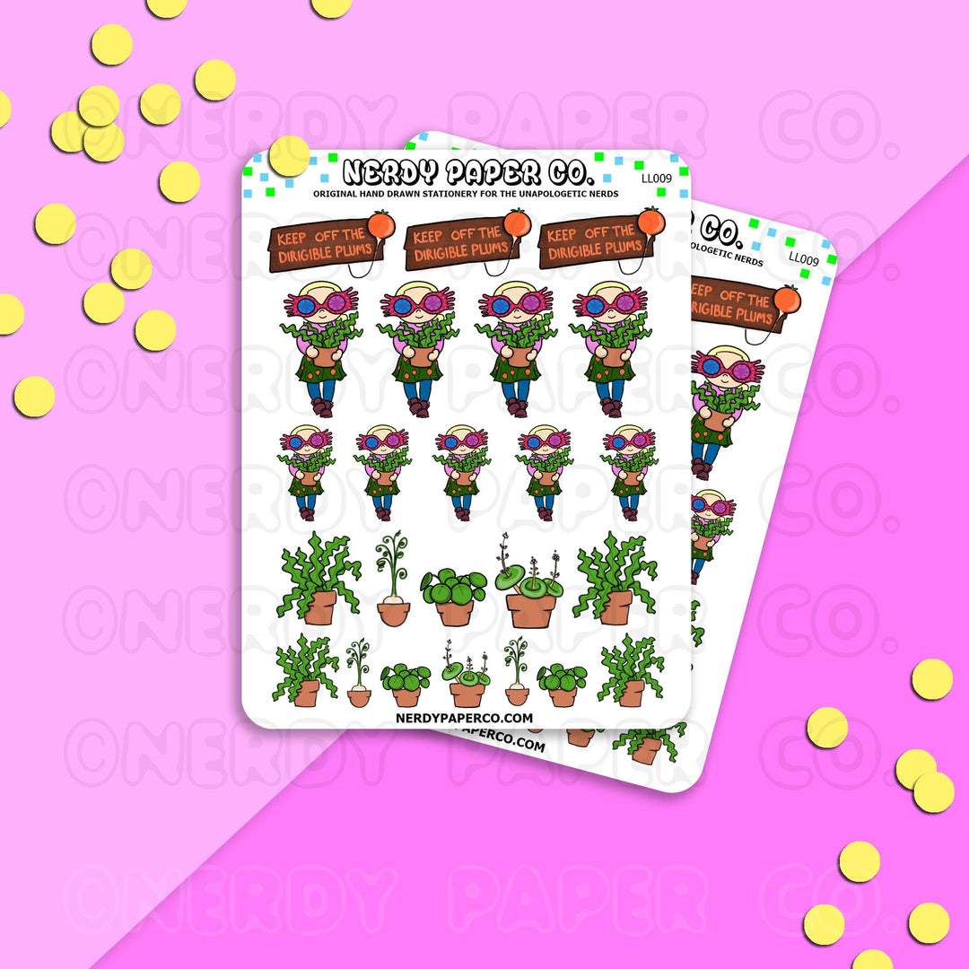 OBSCURE PLANTS | QUIRKY WITCH SAMPLER - Hand Drawn Wizard Stickers- LL009