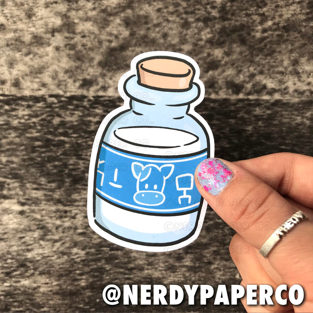 MILK BOTTLE - Hand Drawn Planner Die Cut