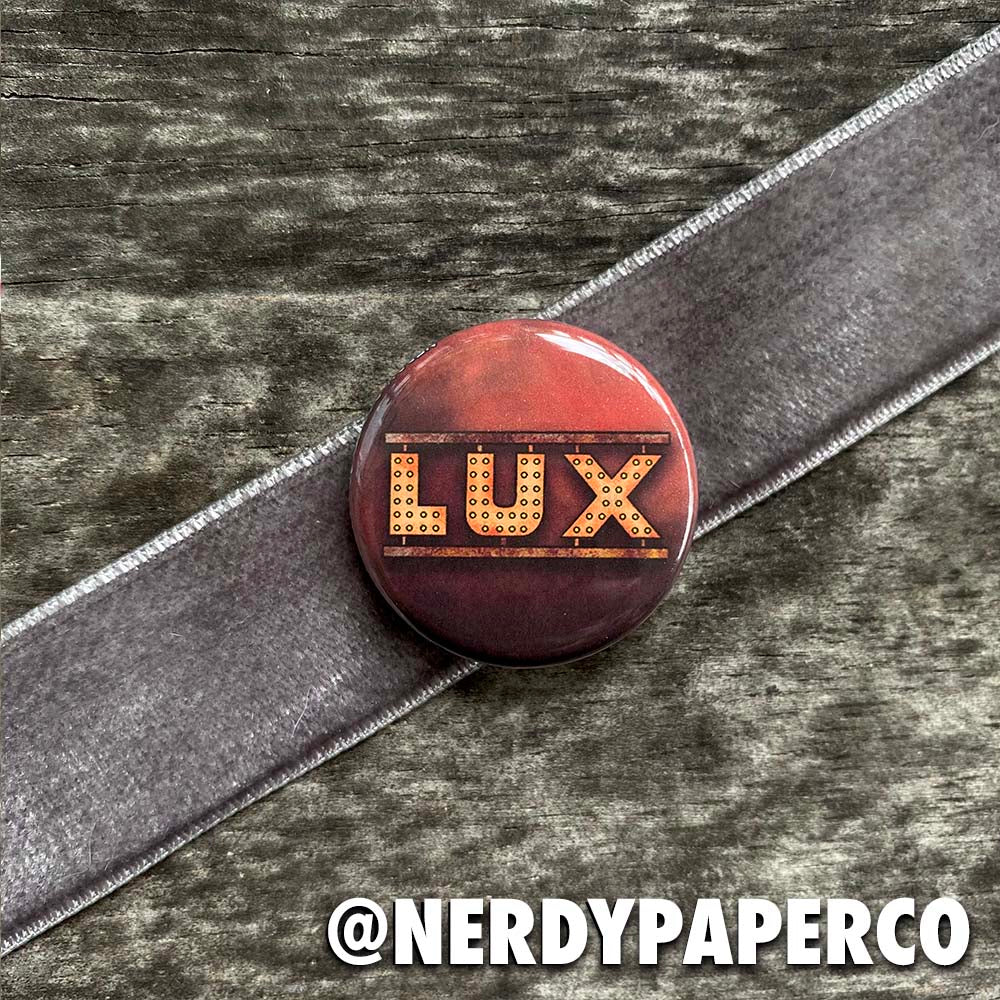LUX Pin Badge | Hand Drawn Art | Handmade Pin Badge