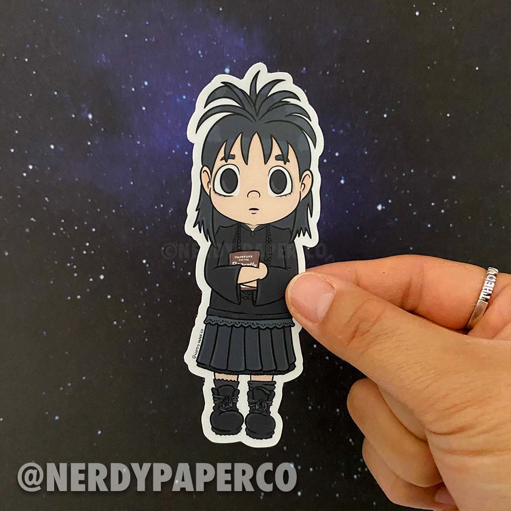 Gothic Deetz - Hand Drawn Beetle Universe Waterproof Vinyl Sticker