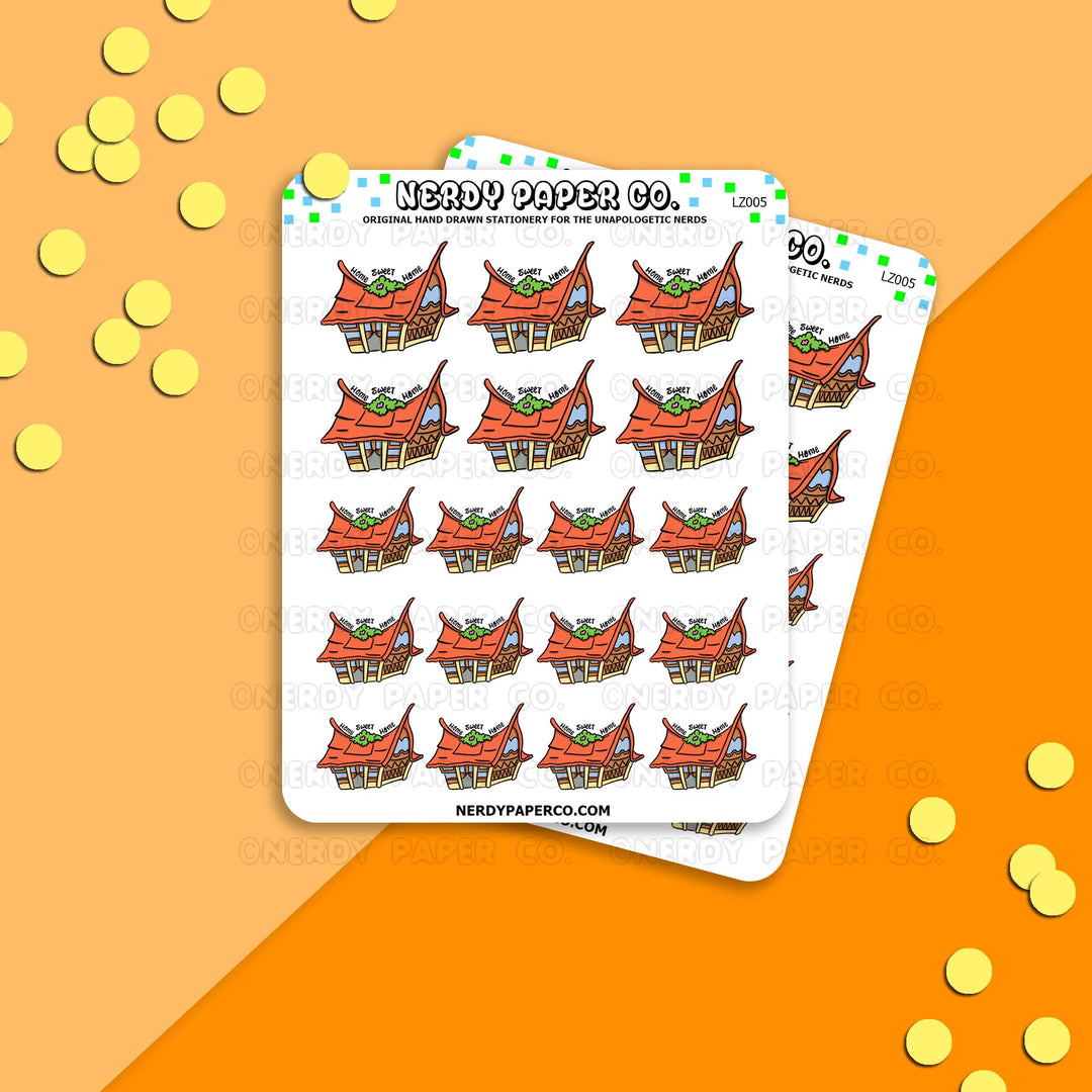HOME SWEET HOME - Hand Drawn Planner Stickers - Deco - LZ005