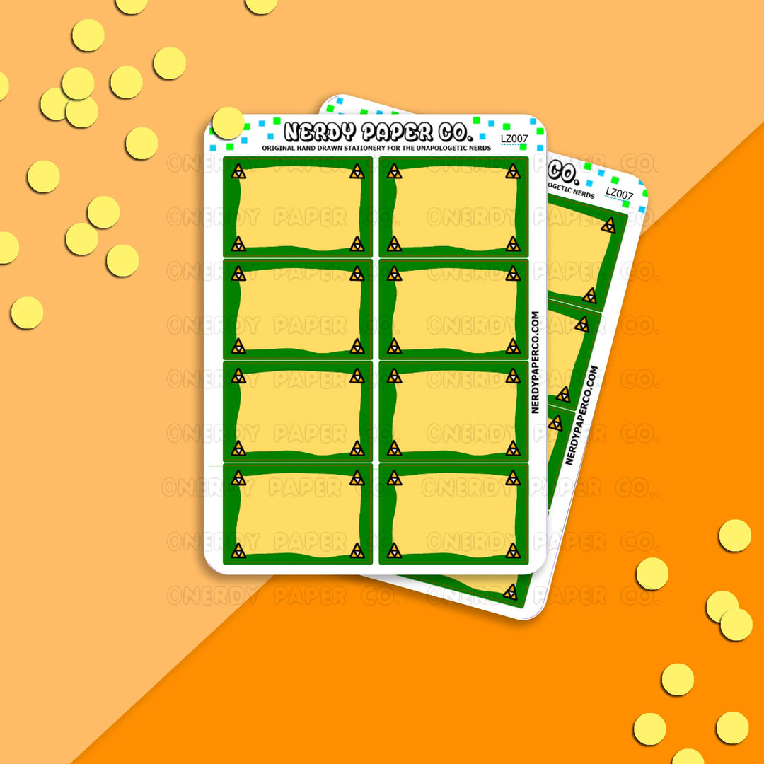 TR1FORCE HALF BOXES - Hand Drawn FunctionalPlanner Stickers - Deco - LZ007