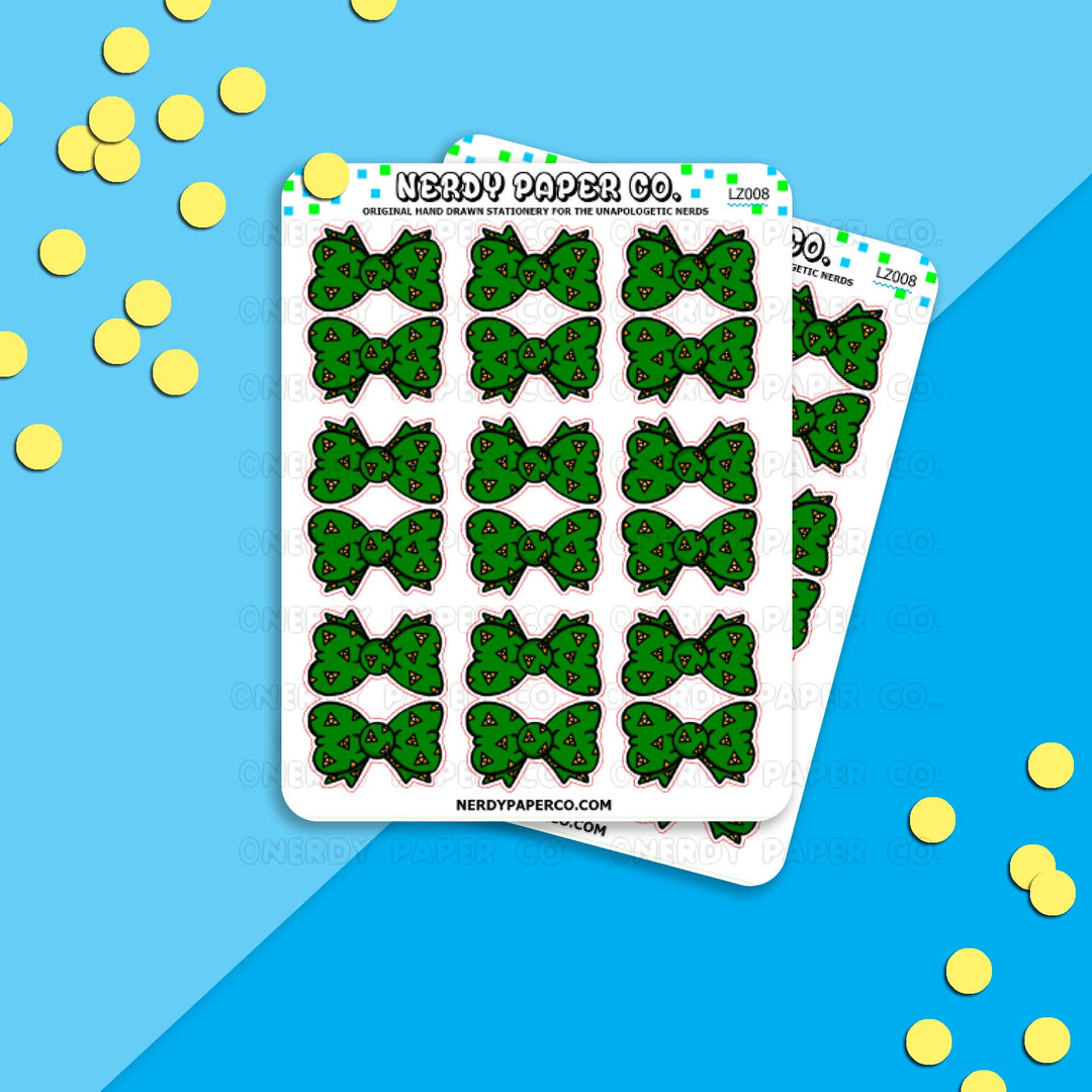 GAMER BOW TABS - Hand Drawn FunctionalPlanner Stickers - Deco - LZ008