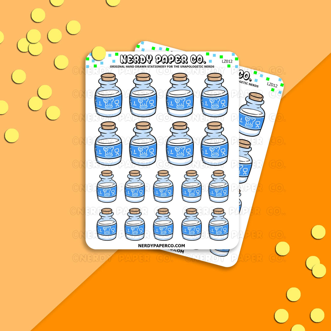 MILK- Hand Drawn Planner Stickers - Deco - LZ012