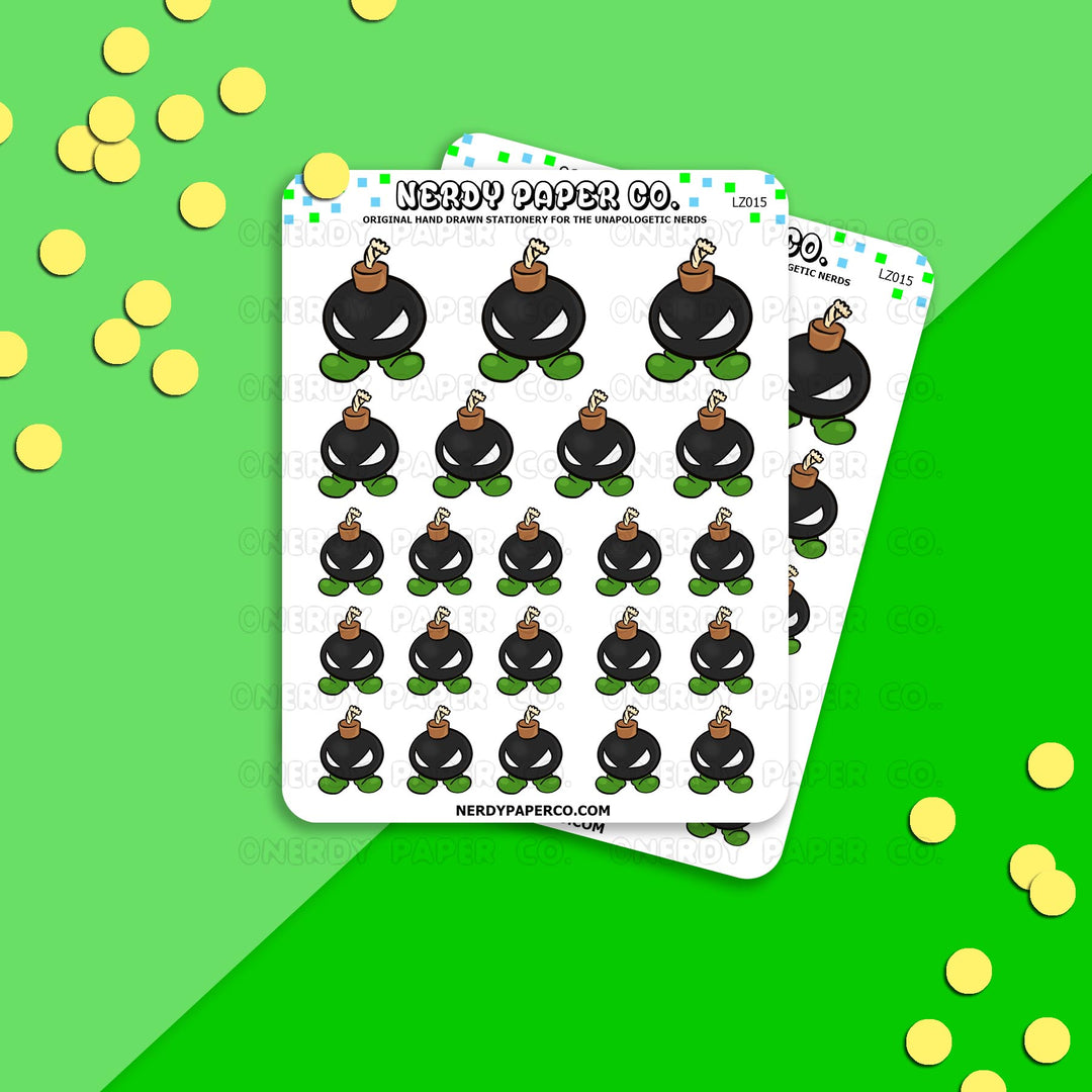 BOMB - Hand Drawn Planner Stickers - Deco - LZ015