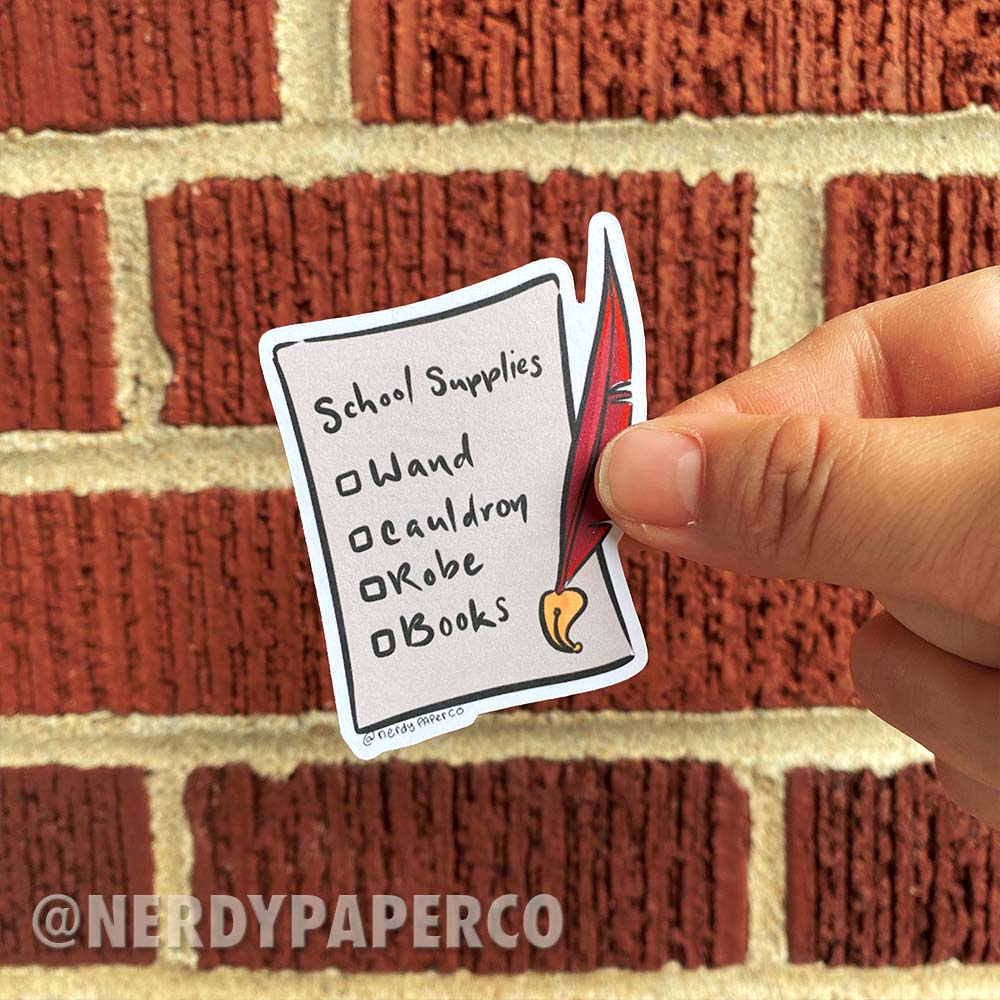 Magical Checklist - Hand Drawn Wizard Die Cut
