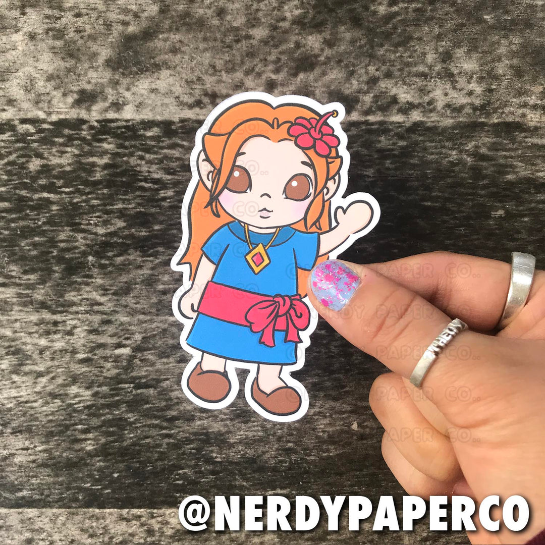 SINGING GIRL DIE CUT- Hand Drawn Planner Die Cut