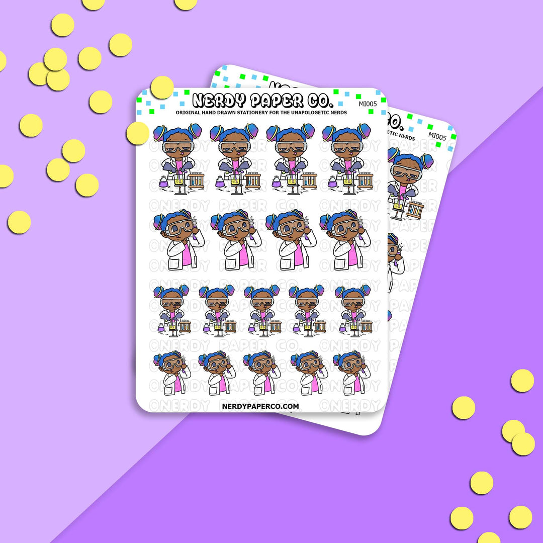 Michelle Experiments - Hand Drawn Planner Stickers - Deco - MI005