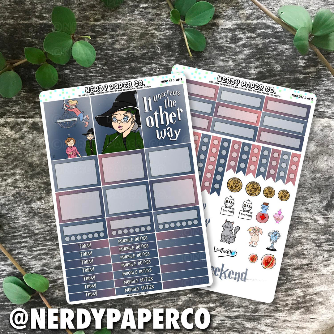 THE OTHER WAY! - Hand Drawn Stickers | MK014