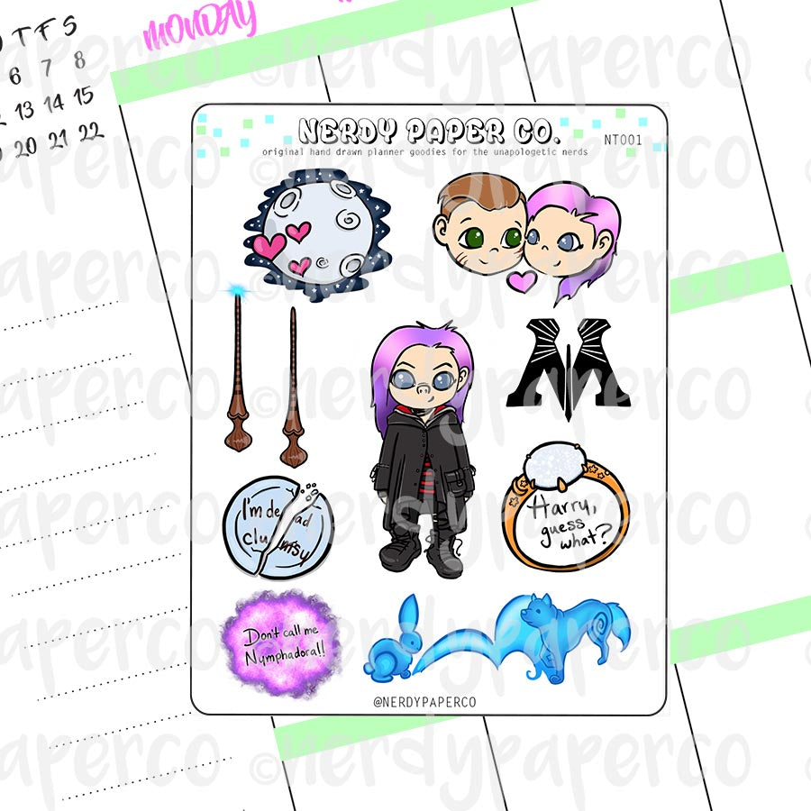 Tonks Sampler | Hand Drawn Stickers - Deco | NT001