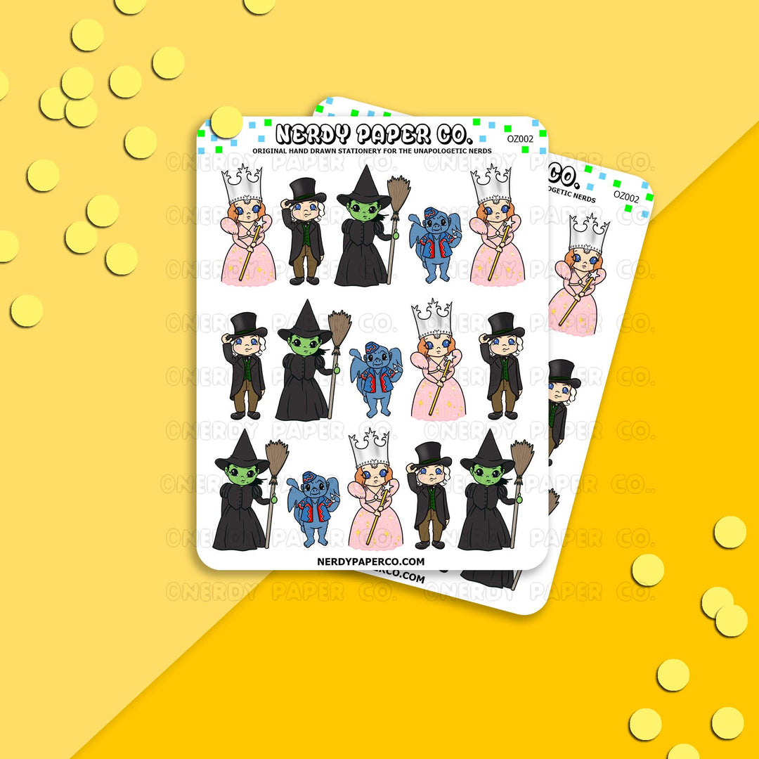 OZ PT 2 - Hand Drawn Planner Stickers Deco | OZ002