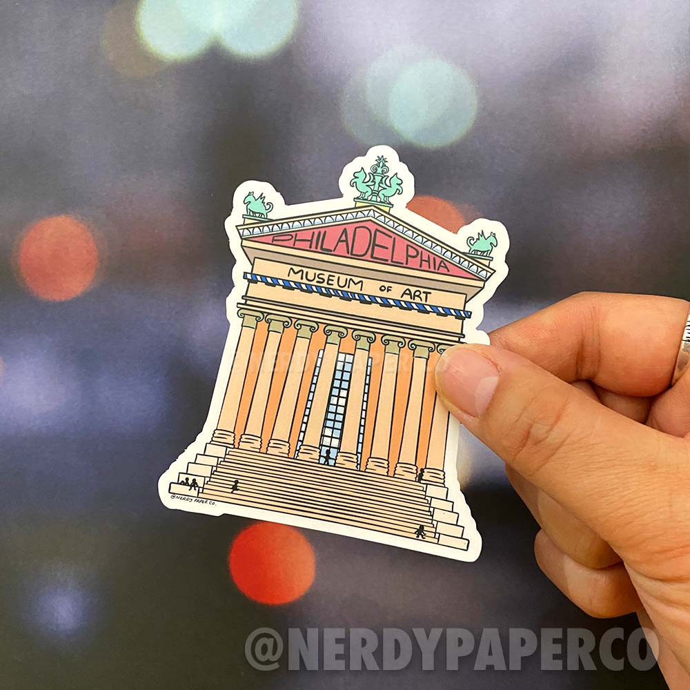 Philly Museum of Art - Hand Drawn Vinyl Decal