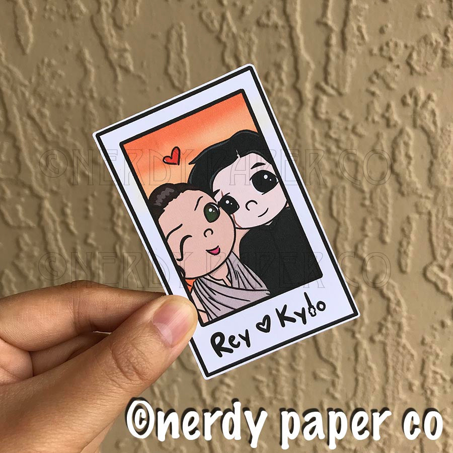 TEAM REYLO POLAROID DIE CUT- Hand Drawn Star Wars- Inspired Planner Die Cut