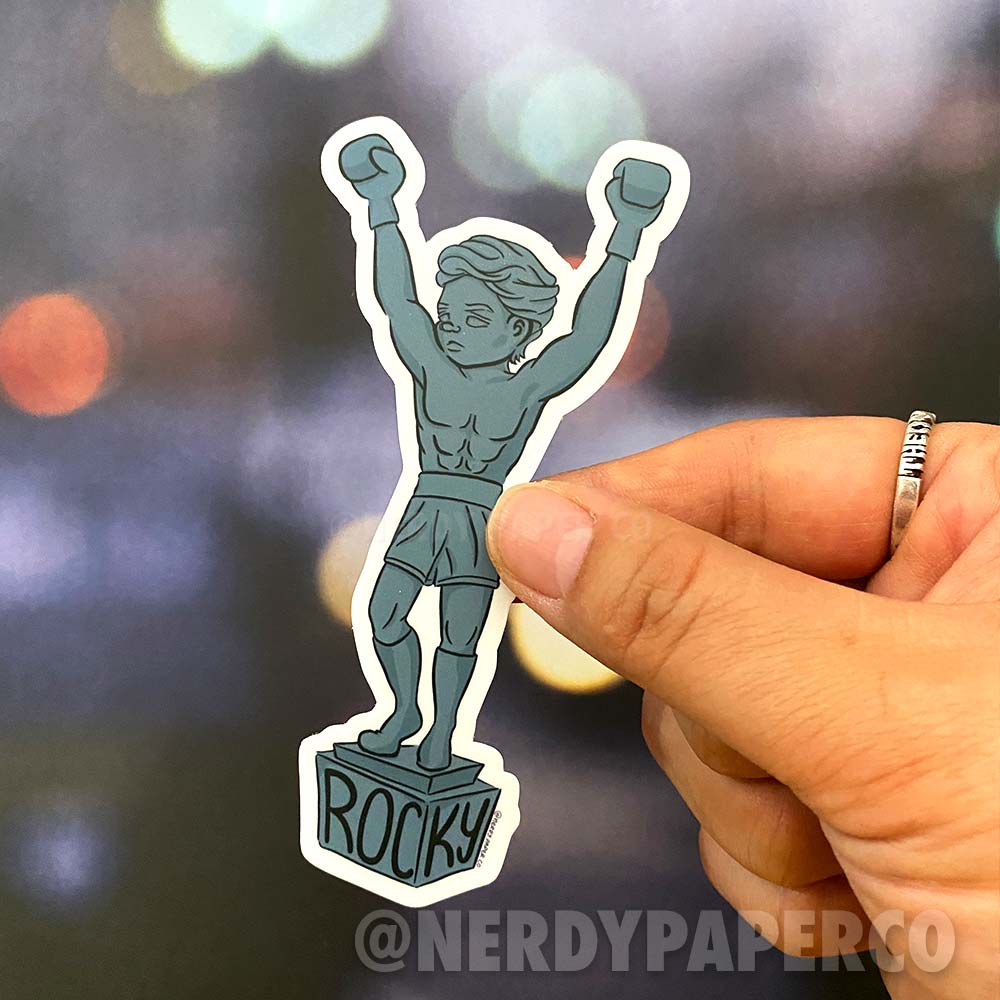 Rocky Statue - Hand Drawn Vinyl Decal