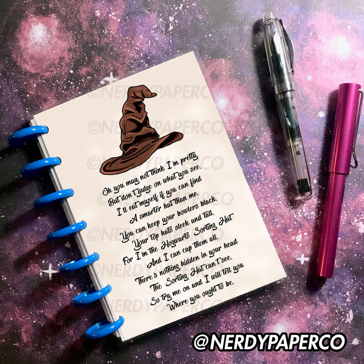 SORTING HAT - REUSABLE STICKER COLLECTOR BOOK
