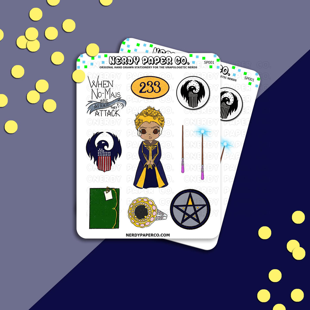 Seraphina - Hand Drawn Character Vinyl Sticker Sheet | SP001