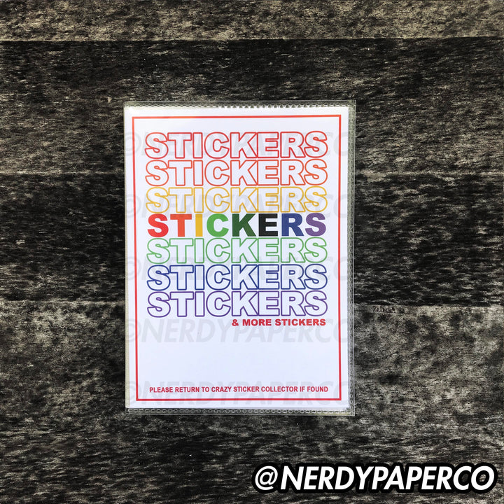 RAINBOW STICKERS - STICKER ORGANIZER ALBUM
