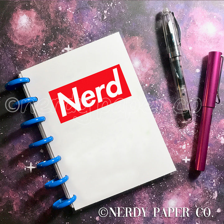NERD - REUSABLE STICKER COLLECTOR BOOK