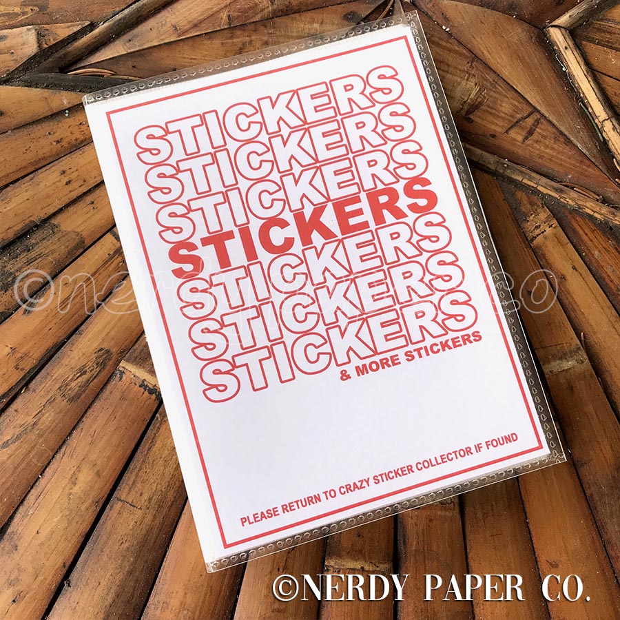STICKERS STICKERS STICKERS - STICKER ORGANIZER ALBUM