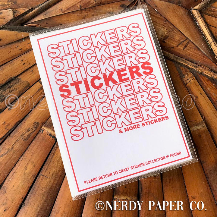 STICKERS STICKERS STICKERS - STICKER ORGANIZER ALBUM