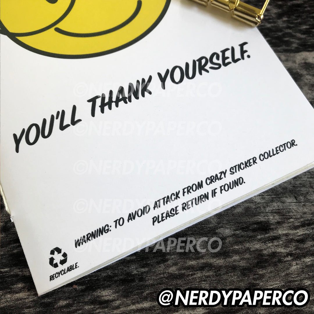 BE NERDY - REUSABLE STICKER NOTEBOOK