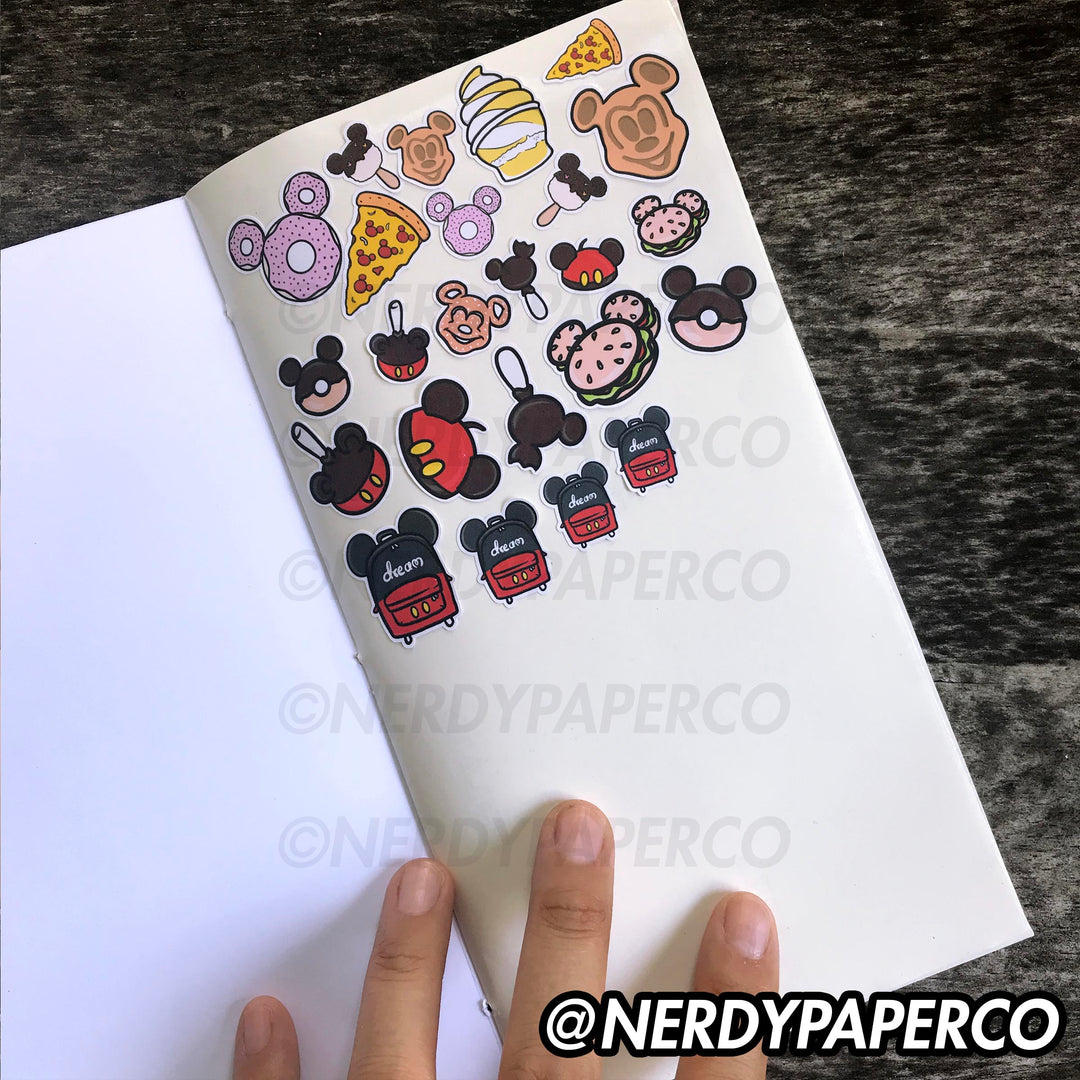 BE NERDY - REUSABLE STICKER NOTEBOOK