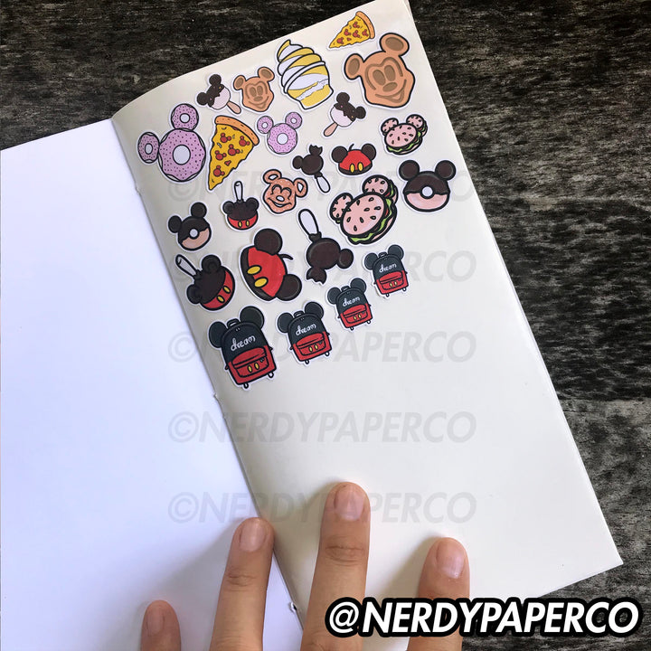 BE NERDY - REUSABLE STICKER NOTEBOOK