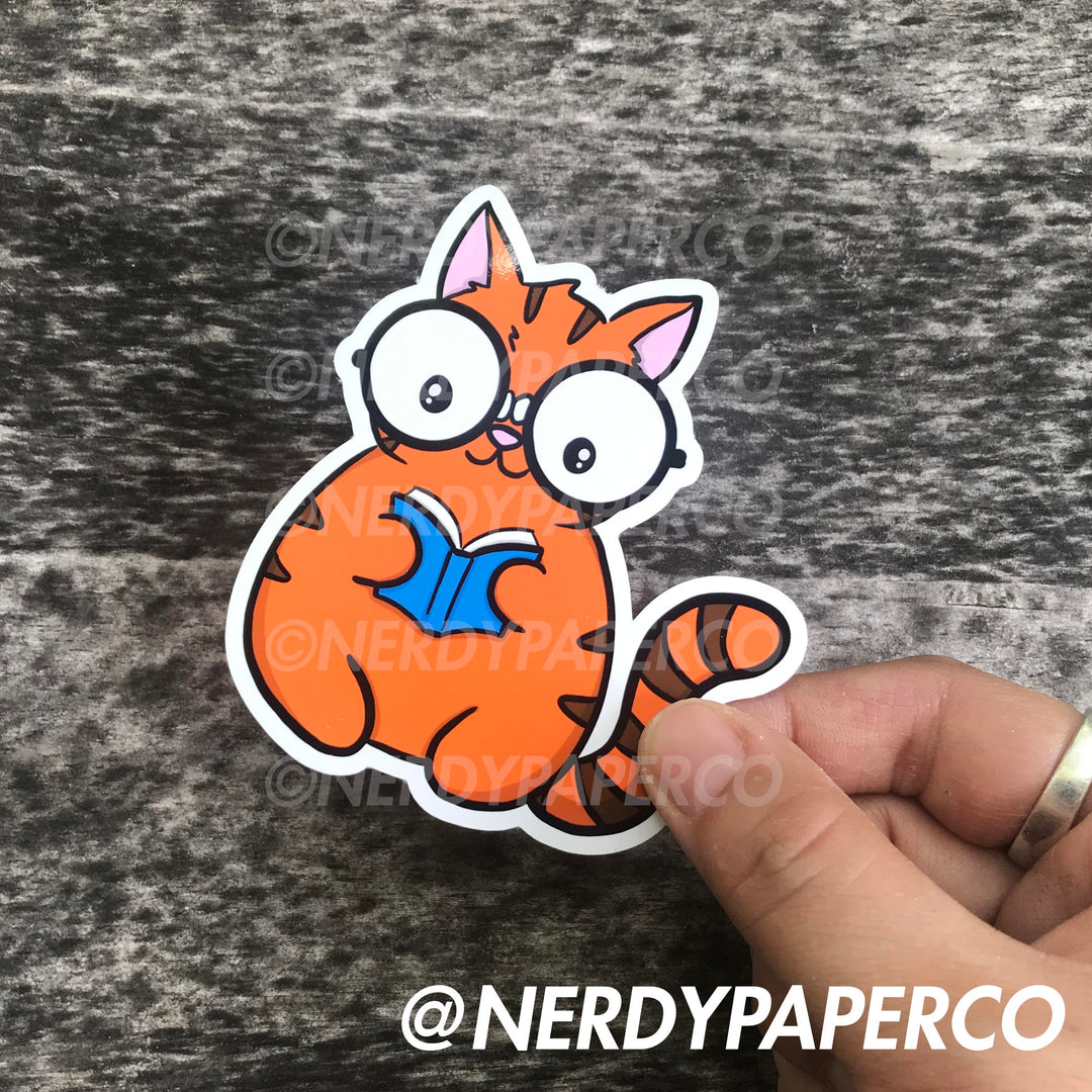 SUKI READS - Hand Drawn Waterproof Vinyl Sticker