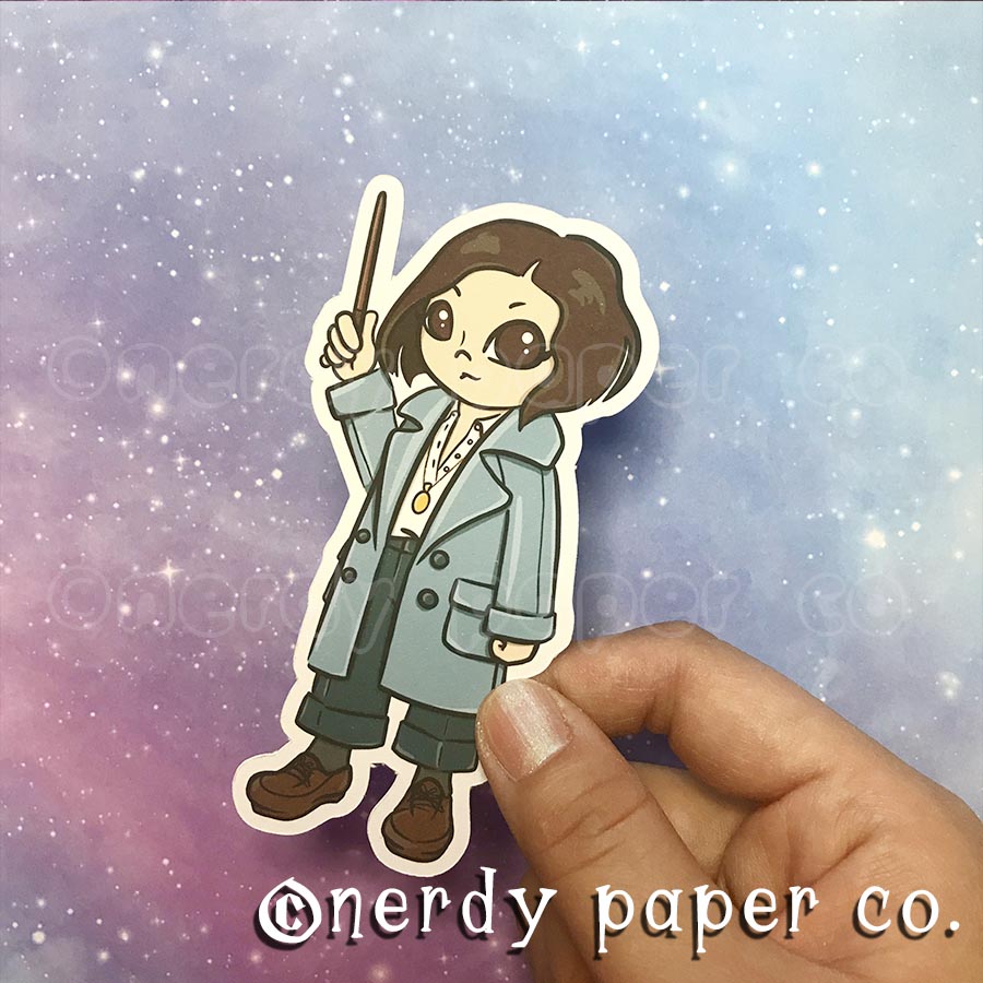 Witch Officer - Hand Drawn Diecut - Chibi
