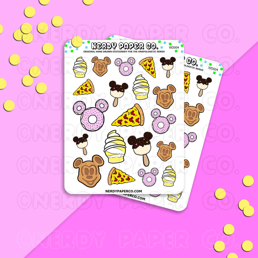 PARK SNACKS | PT 2 - Hand Drawn Planner Stickers - Deco - WD004