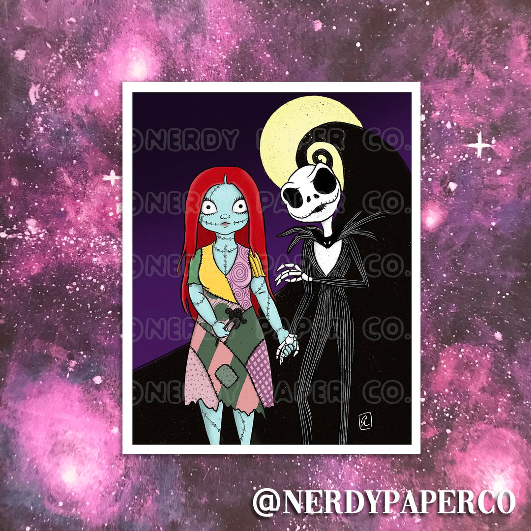WELL HELLO | NIGHTMARE B4 XMAS- INSPIRED | Art Print