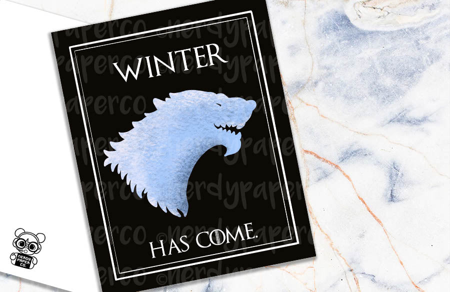 WINTER HAS COME | Hand Drawn Planner Dashboard