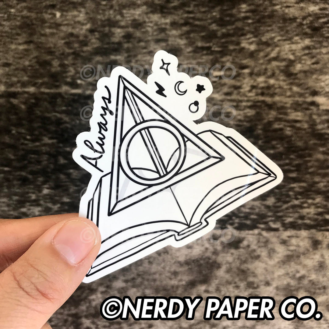 ALWAYS READING - Hand Drawn Waterproof Vinyl Sticker