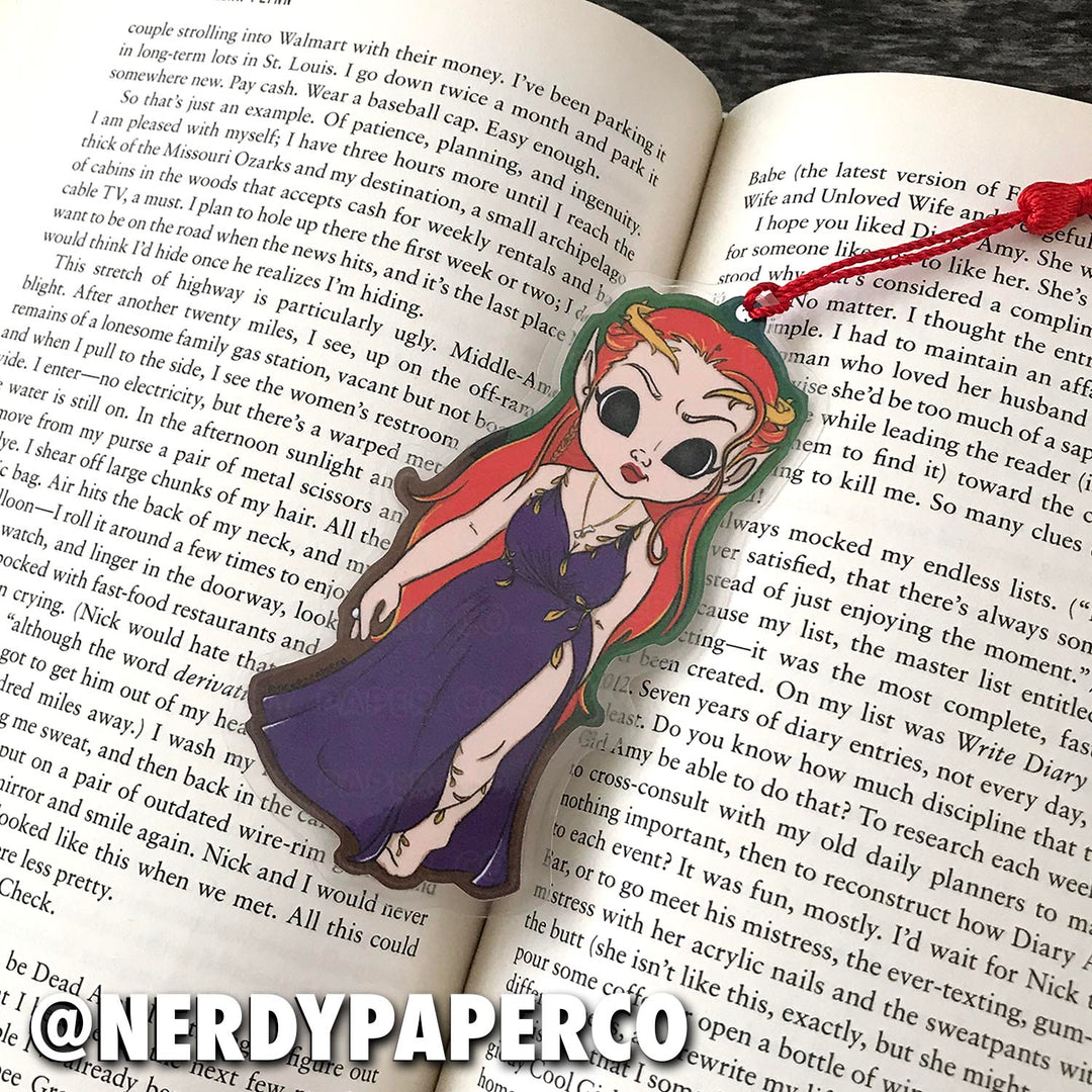 THE HIGH QUEEN BOOKMARK | Hand Drawn Beaded Bookmark