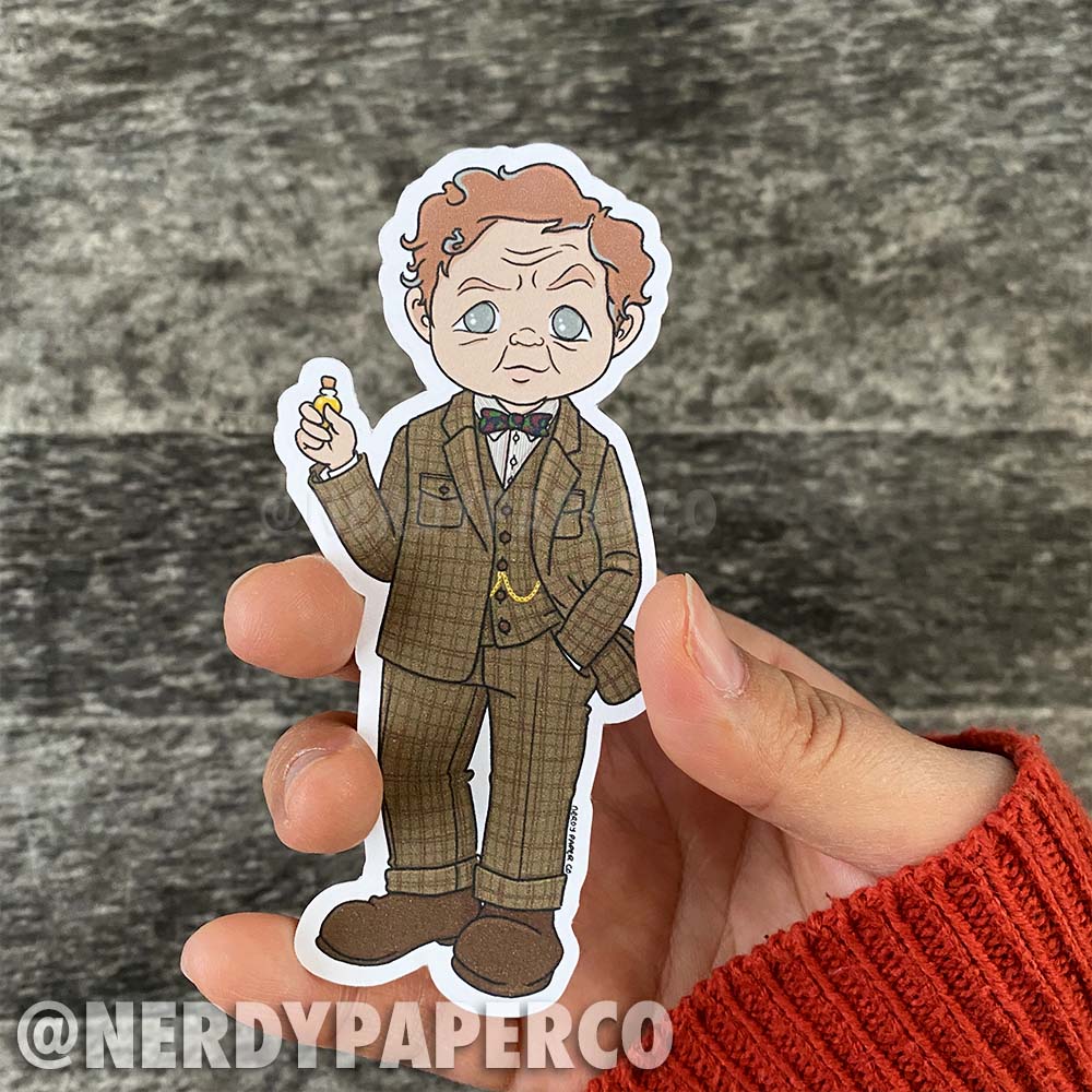 Ambitious Professor - Hand Drawn Wizard Die Cut