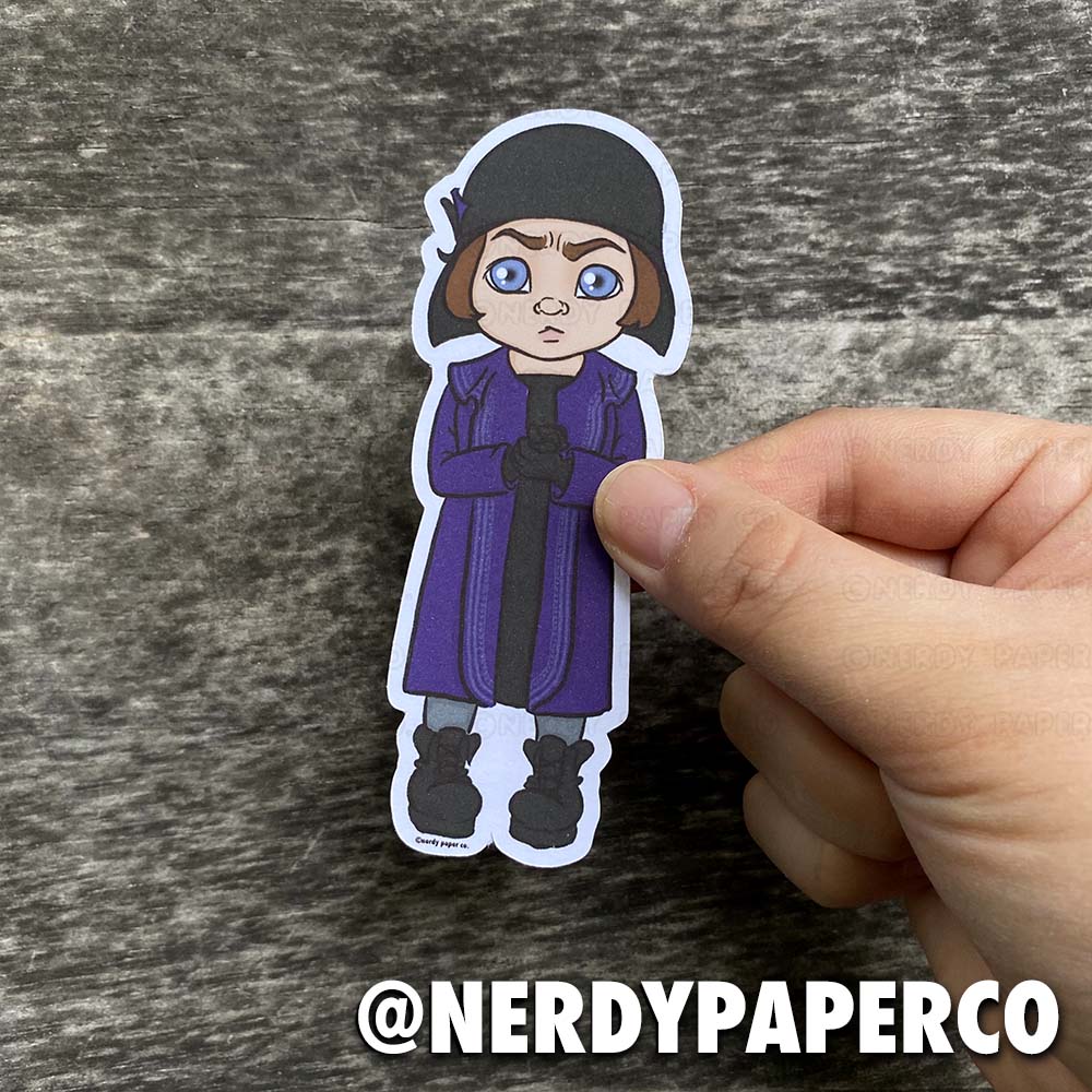 The Hateful One- Hand Drawn Wizard Die Cut - Chibi