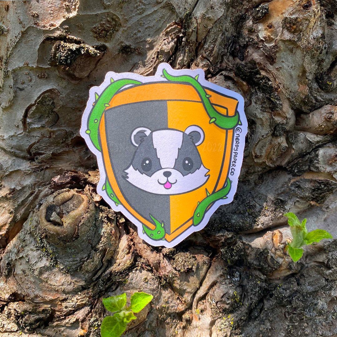 Badger Crest - Hand Drawn Wizard Die Cut