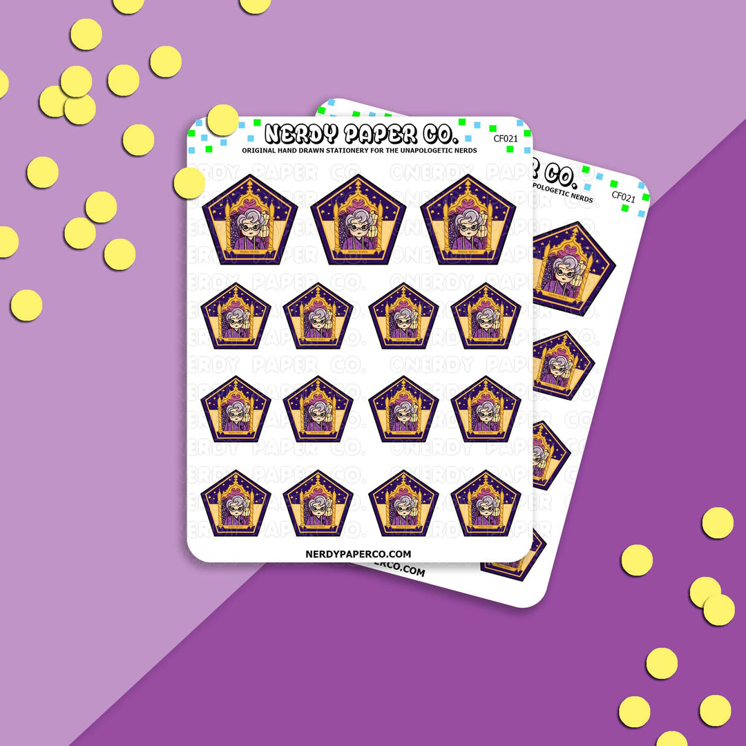 Choco Frog no. 21 | Candy Wizard - Hand Drawn Vinyl Sticker Sheet - CF021