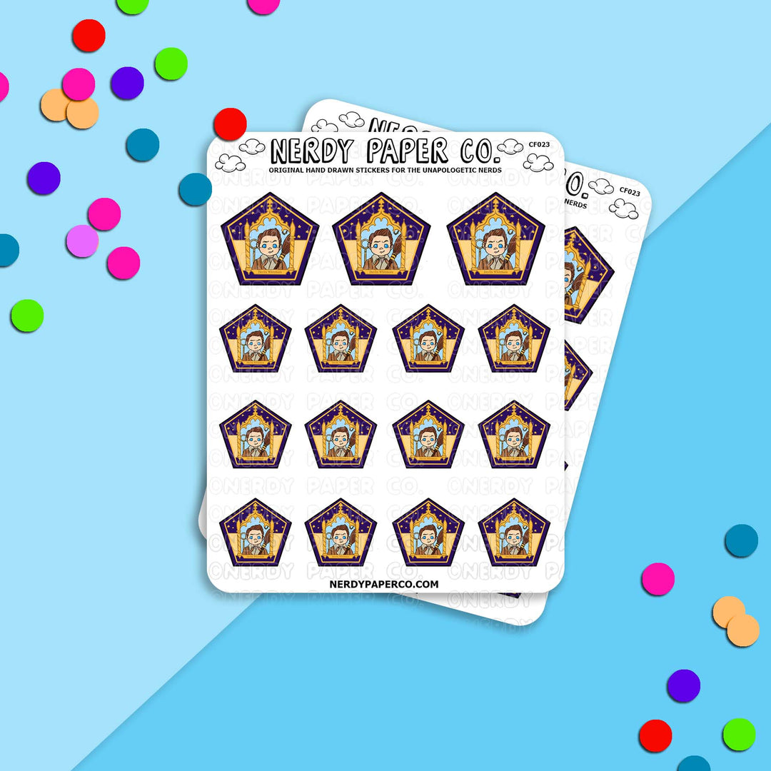 Choco Frog no. 23 | Candy Wizard - Hand Drawn Vinyl Sticker Sheet - Deco - CF023