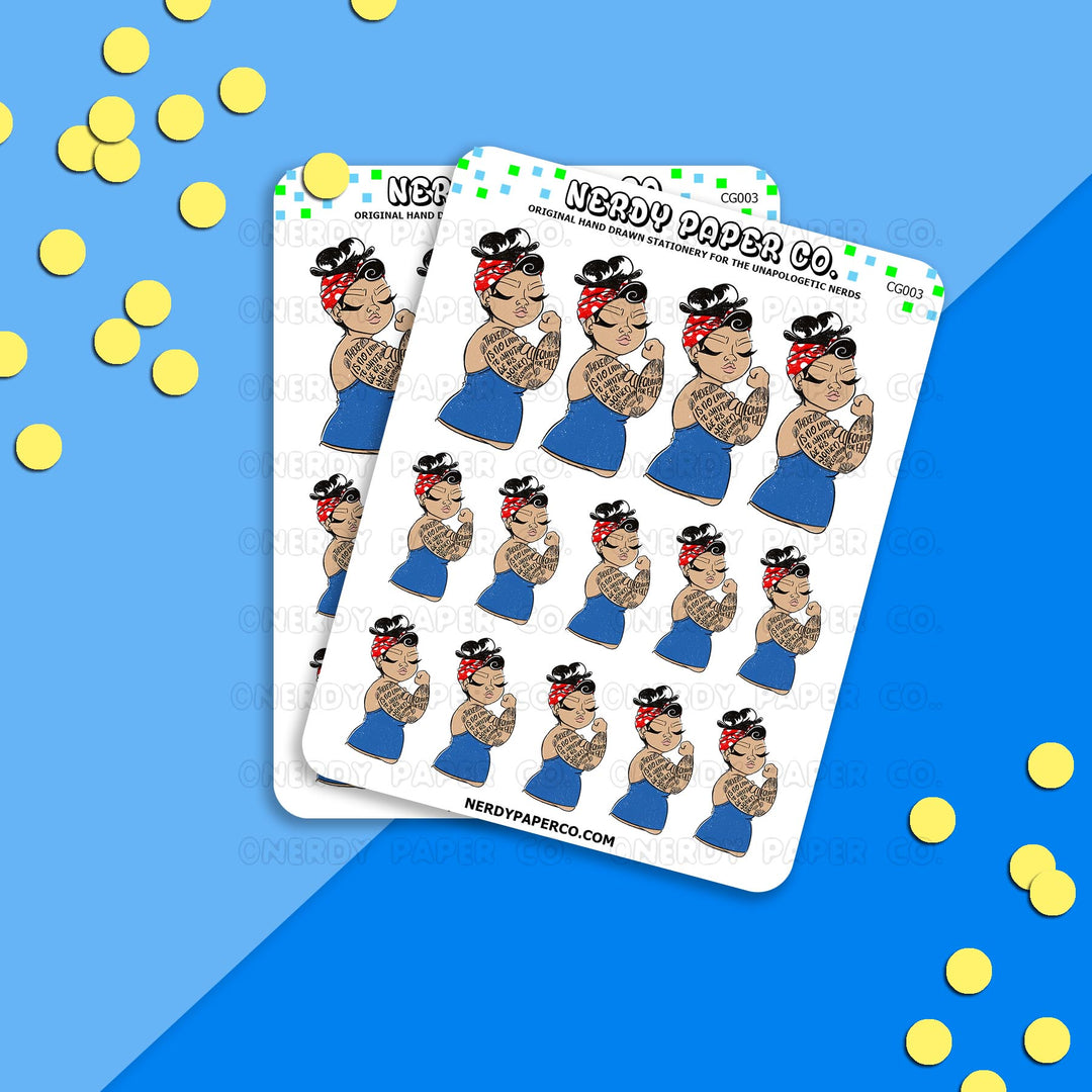 NO LIMIT | BEAUTIFUL GIRLS - Hand Drawn Stickers -CG003